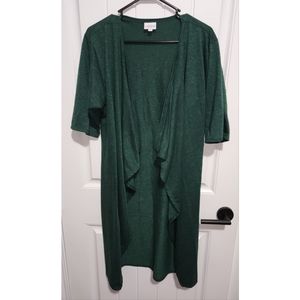 Lularoe Shirley top cardigan kimono green small womens